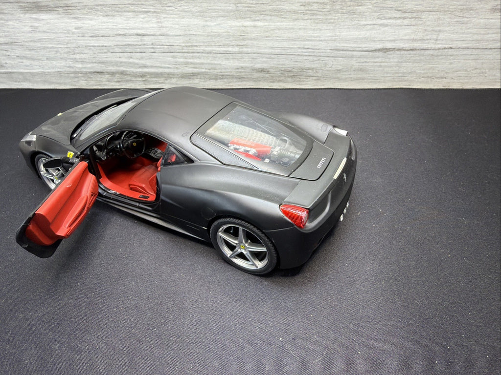 1:18 Hot Wheels Elite Ferrari 458 Speciale Matte Black No Box. Nice. READ5
