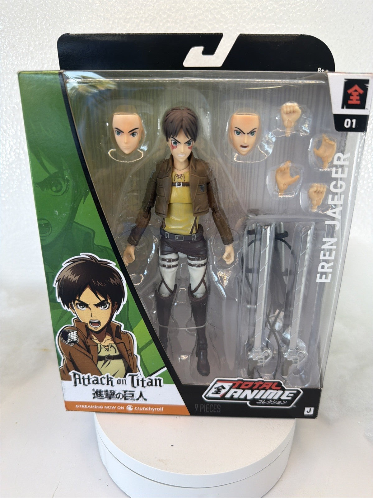 EREN JAEGER - Attack On Titan, Total Anime Action Figure, New/2024 SEALED0
