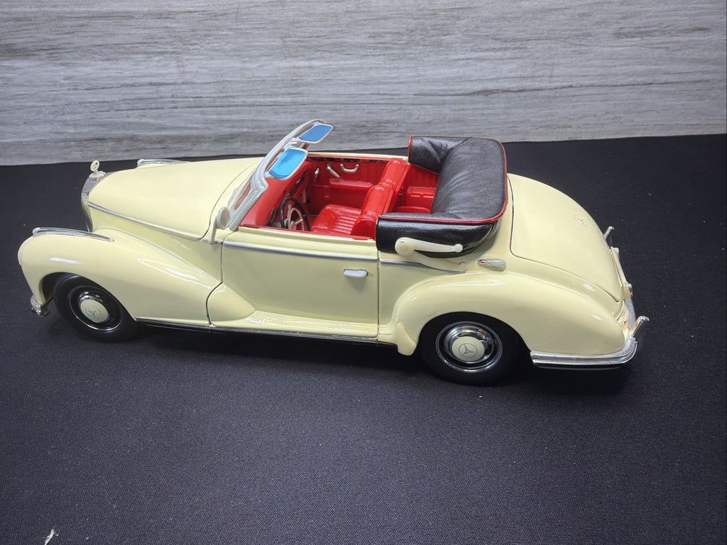 RARE Welly 1955 Black Mercedes-Benz 300s Die-Cast 1:18 Convertible NO BOX10