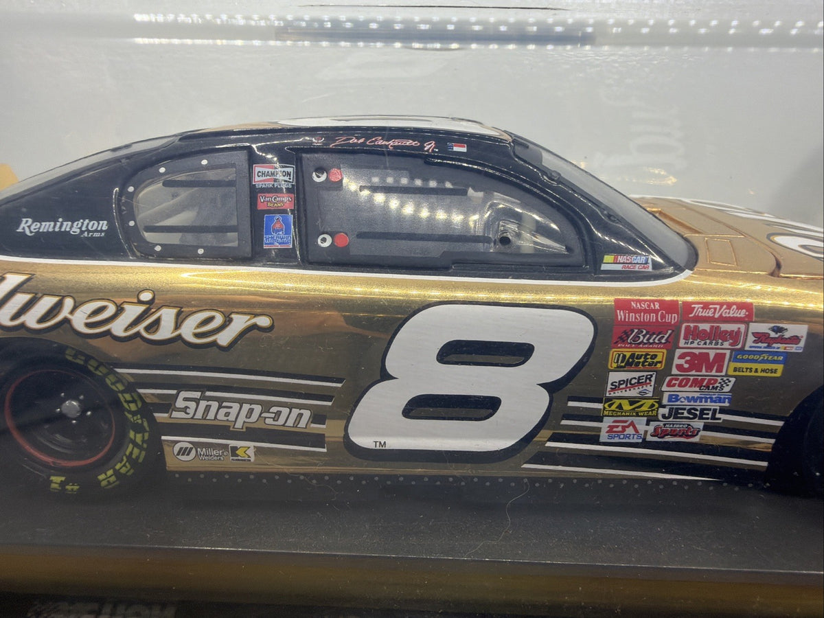 DALE EARNHARDT JR. #8 BUDWEISER 2001 24K GOLD 1/24 SCALE M.CARLO 1/2000 New11