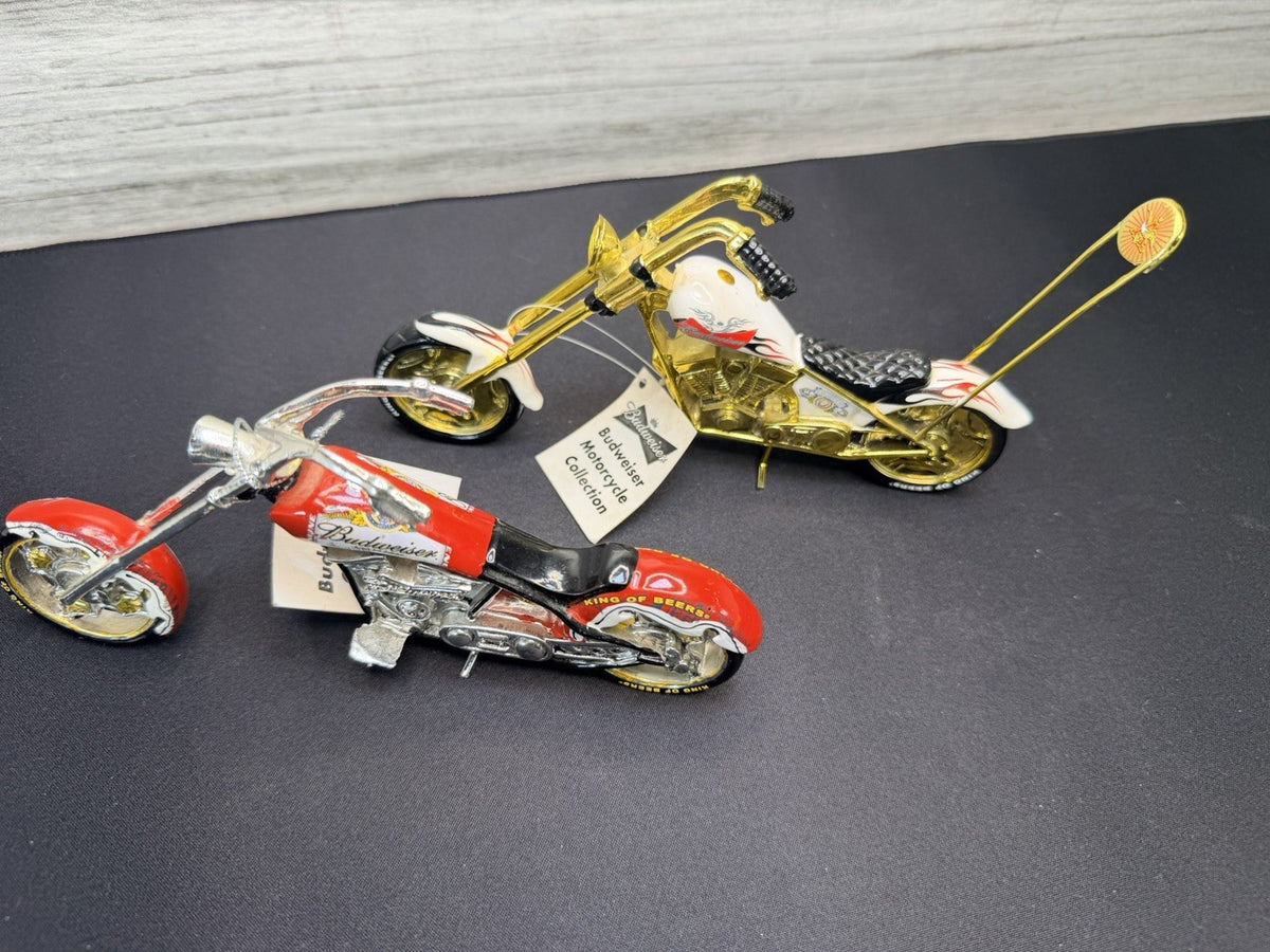 2 Budweiser Chopper Motorcycle Collectibles without box The Hamilton Collection11