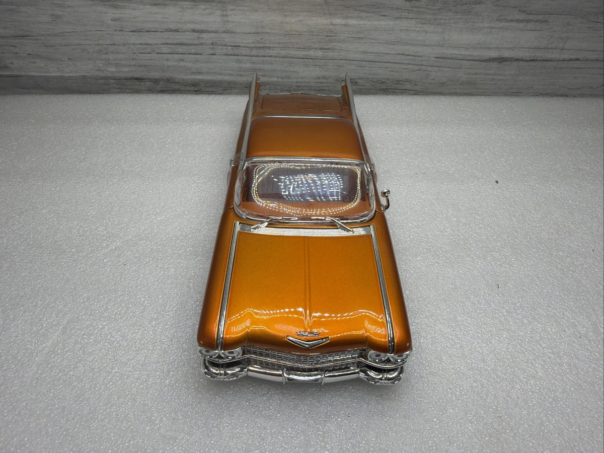 JADA 1/24 DUB CITY RARE ORANGE 1959 CADILLAC COUPE DE VILLE VERY NICE  NO BOX4