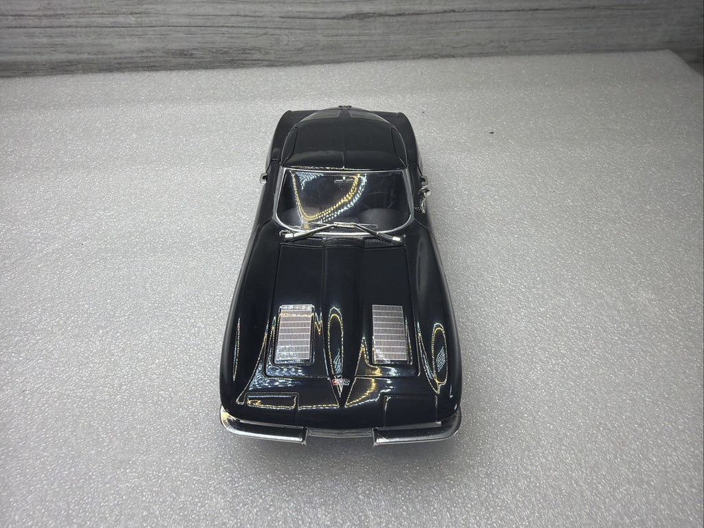 1963 Chevrolet Corvette C2 1/24 Scale Diecast Metal Model - Black No Box  Nice6