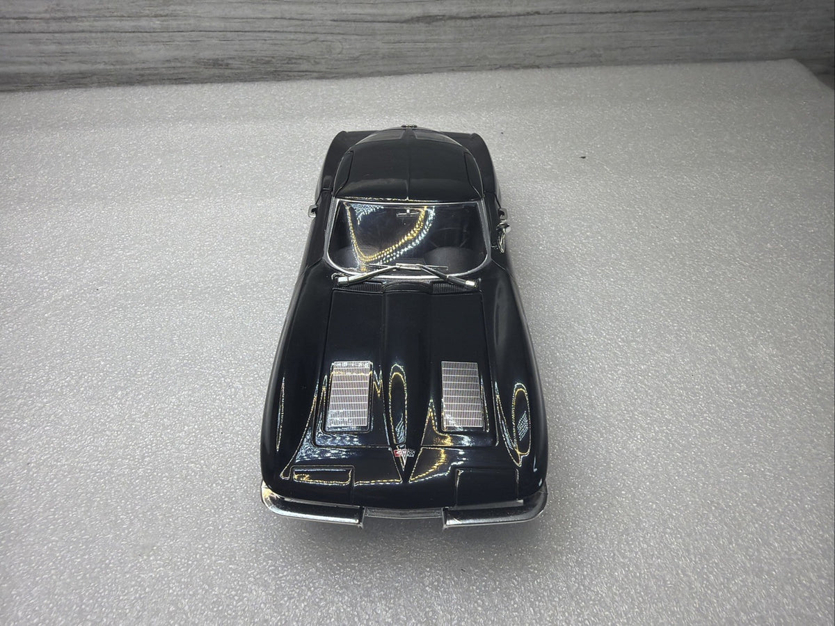 1963 Chevrolet Corvette C2 1/24 Scale Diecast Metal Model - Black No Box  Nice6