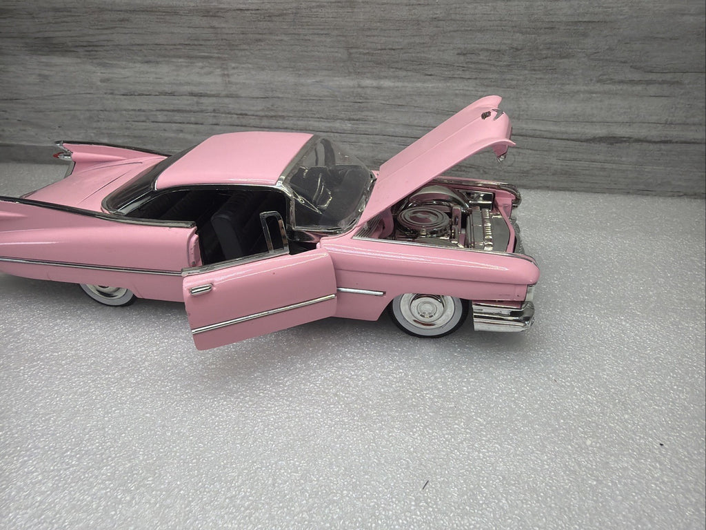 Jada, 1959 Cadillac Deville, Pink, 1:24 Diecast Car W Opening Doors Nice No Box6