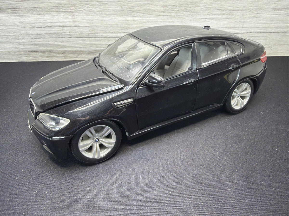 Bburago 1:18 2011 BMW X6 M Black Diecast Nice No Box5