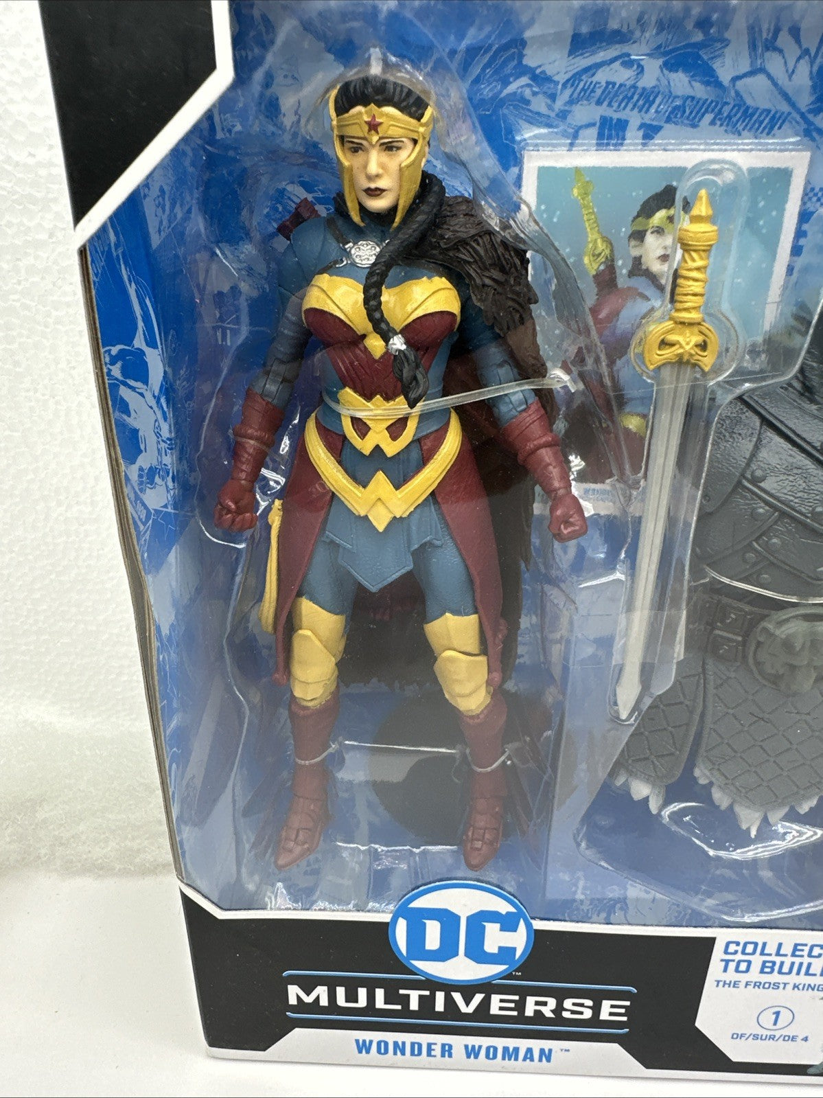 McFarlane Endless Winter Wonder Woman * BAF Frost King 7-Inch Figure Fac Sealed 1