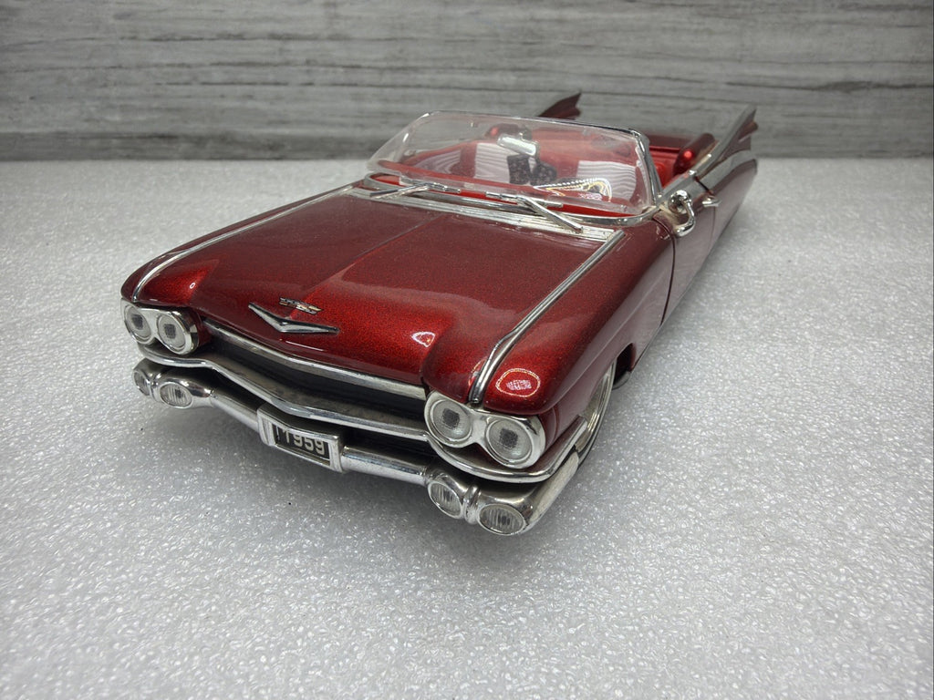 Jada Diecast 1:24 Street Low Metallic Red 1959 Cadillac Eldorado Model Car VGC!4