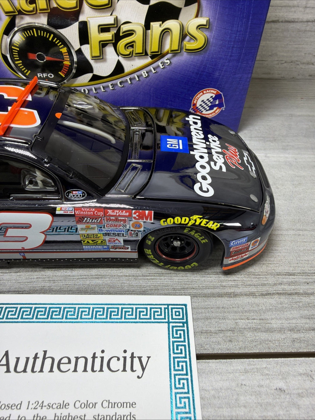 1/5,004 2000 DALE EARNHARDT 1/24 COLOR CHROME EDITION 76TH TALLADEGA NO BULL WIN5