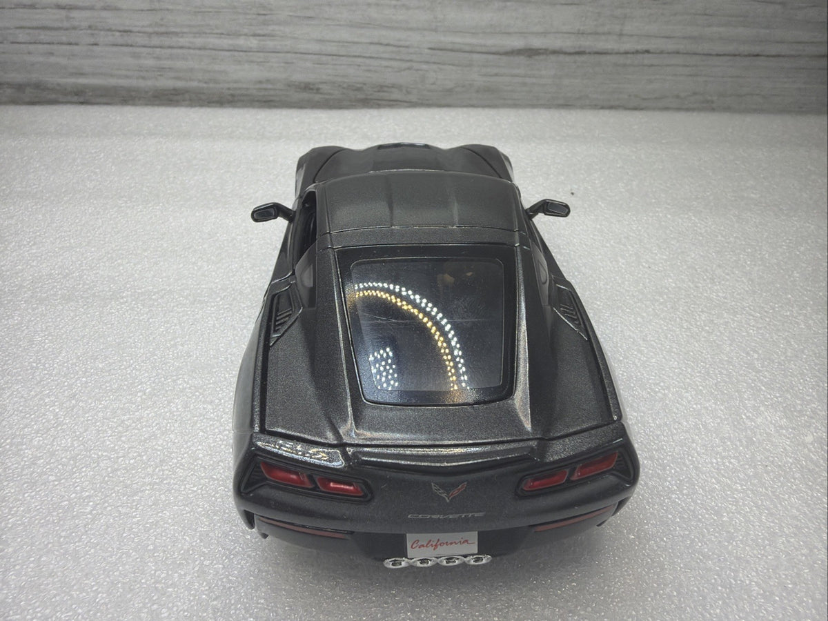 Maisto 2014 Chevrolet Corvette Stingray Grey 1/24 Scale Diecast Car No Box Nice12