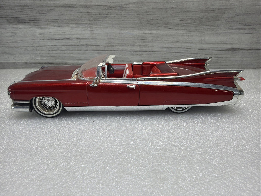 Jada Diecast 1:24 Street Low Metallic Red 1959 Cadillac Eldorado Model Car VGC!0
