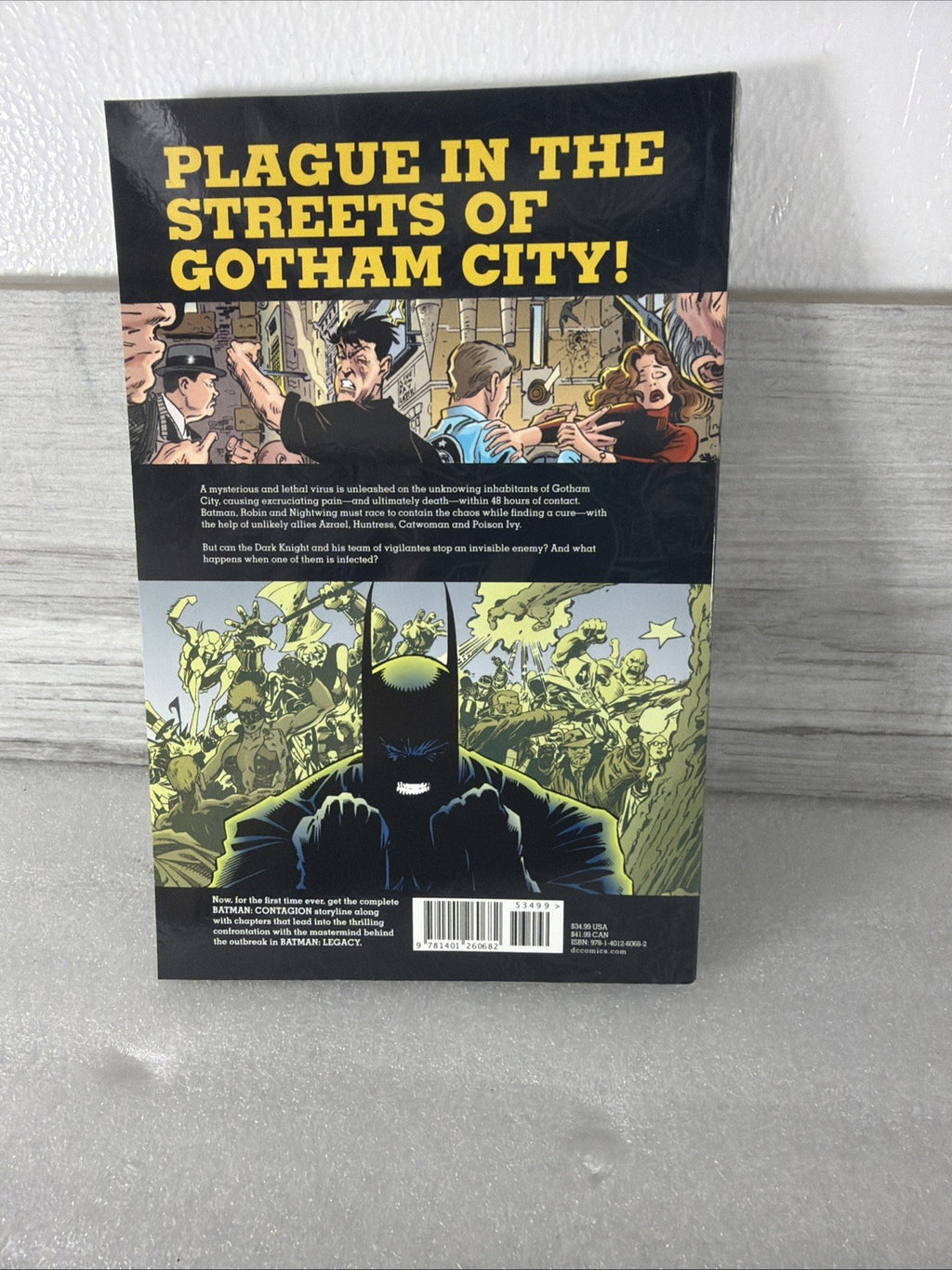 Batman: Contagion Paperback Chuck Dixon Tight Novel Cover Damage See Pics4