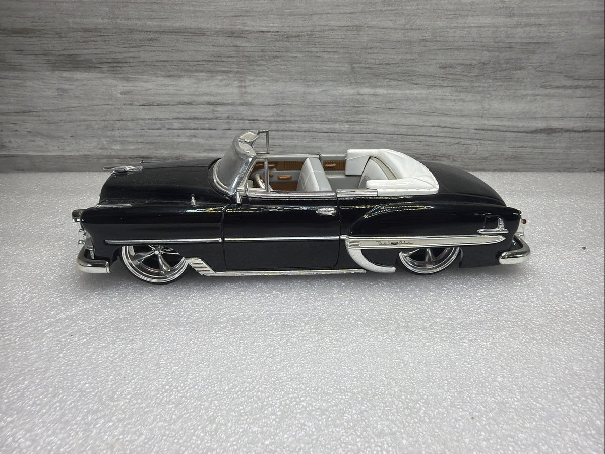 Jada Toys Dub Street Low 1:24 Scale BLACK 1953 Chevy Bel Air Convertible  NO BOX6