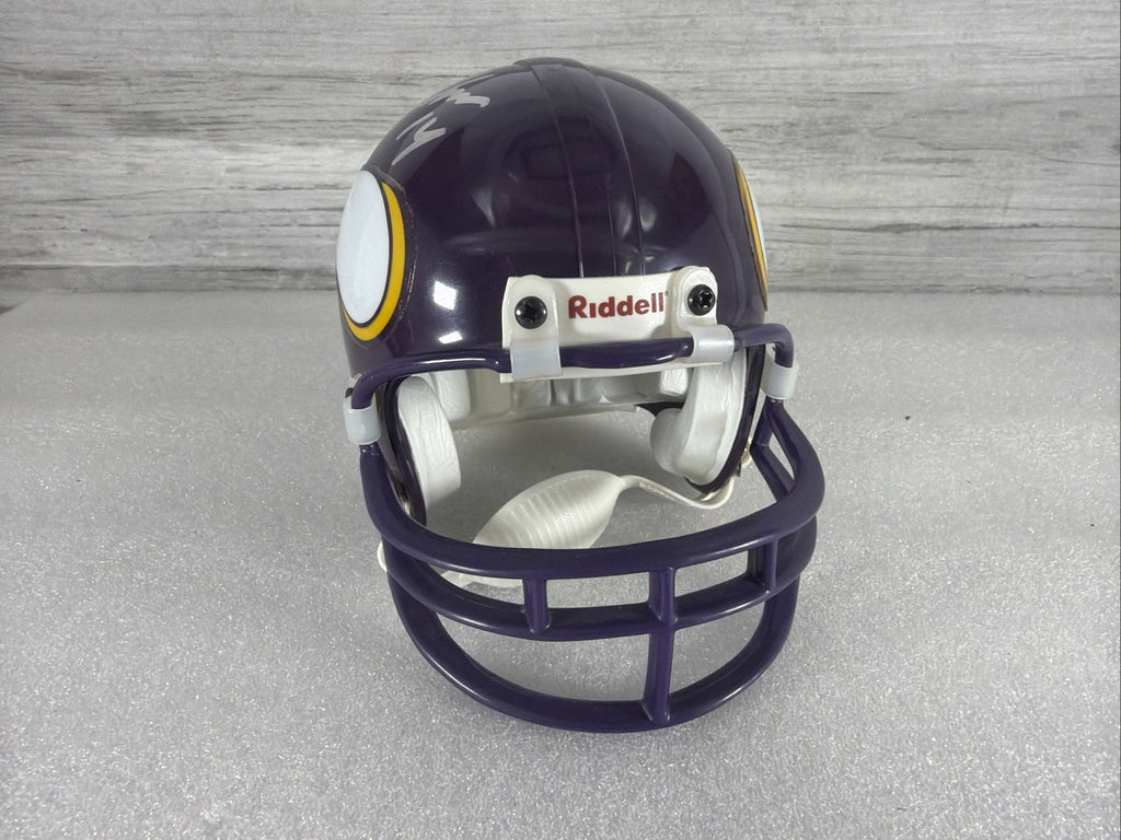 BRAD JOHNSON Signed Minnesota Vikings Mini Helmet NO COA PLEASE READ,AUTHENTIC3