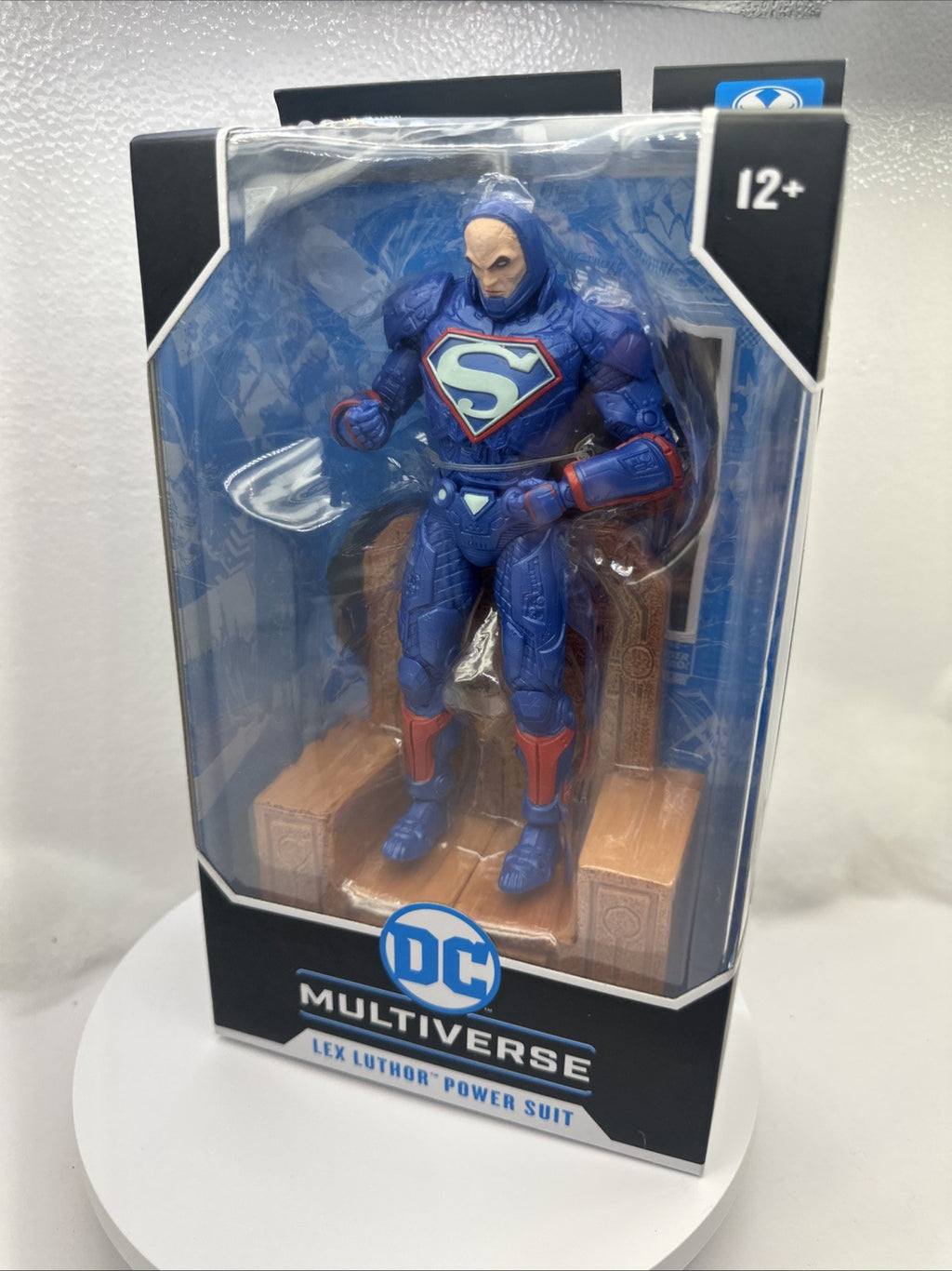 LEX LUTHOR McFarlane DC Multiverse Blue Power Suit & Throne 7" NEW Action Figure1