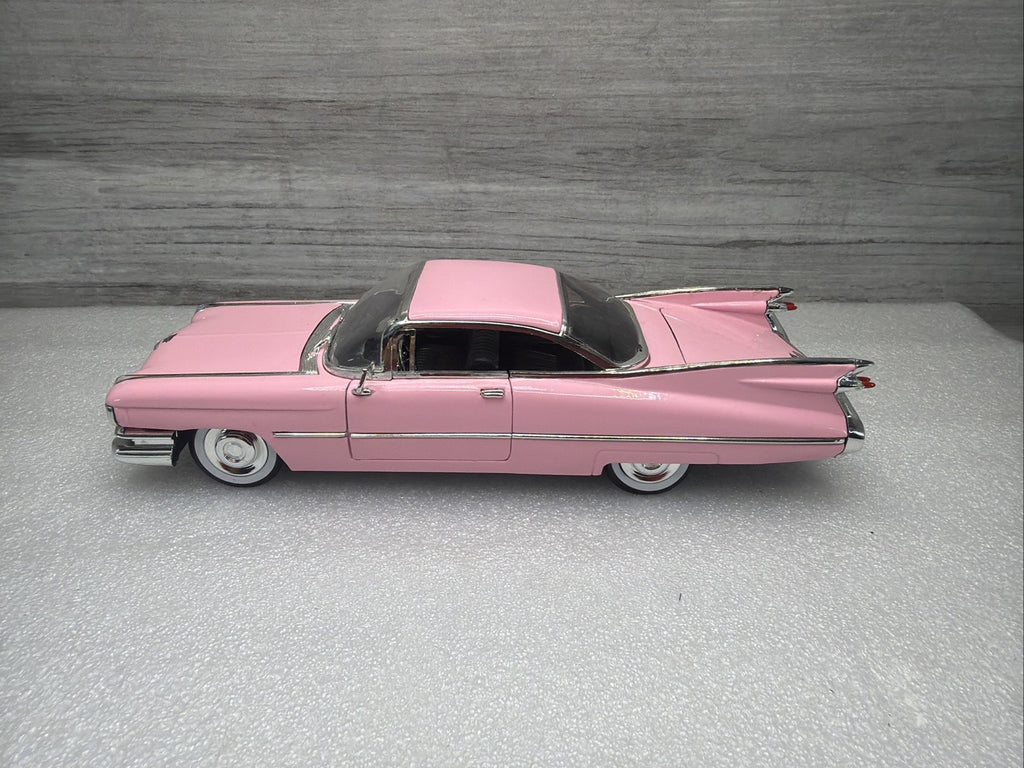 Jada, 1959 Cadillac Deville, Pink, 1:24 Diecast Car W Opening Doors Nice No Box9