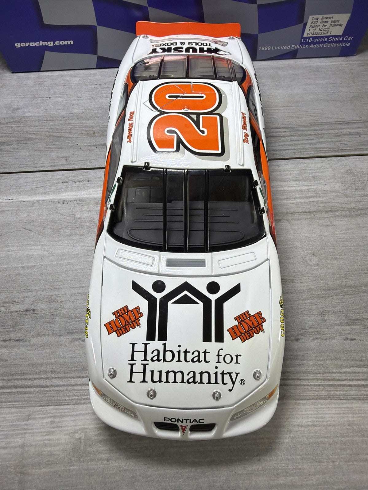 Action 1999 Habitat for Humanity , Home Depot 1:18 Pontiac #20 Tony Stewart  New5