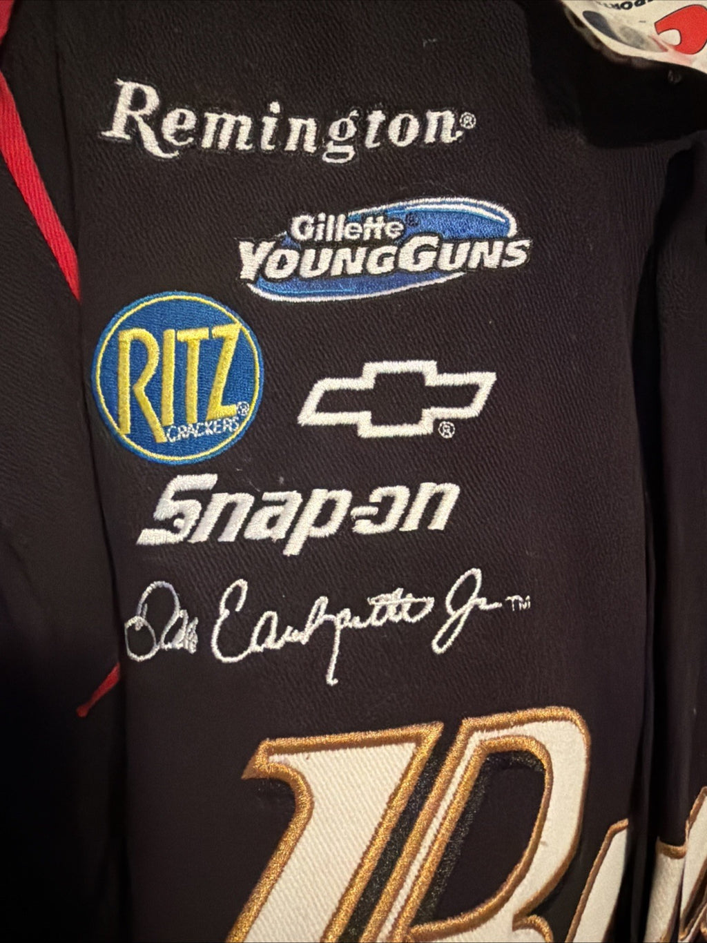 Dale Earnhardt Jr. VTG RARE #8 Budweiser Jacket Black Large Chase Authentics NWT5