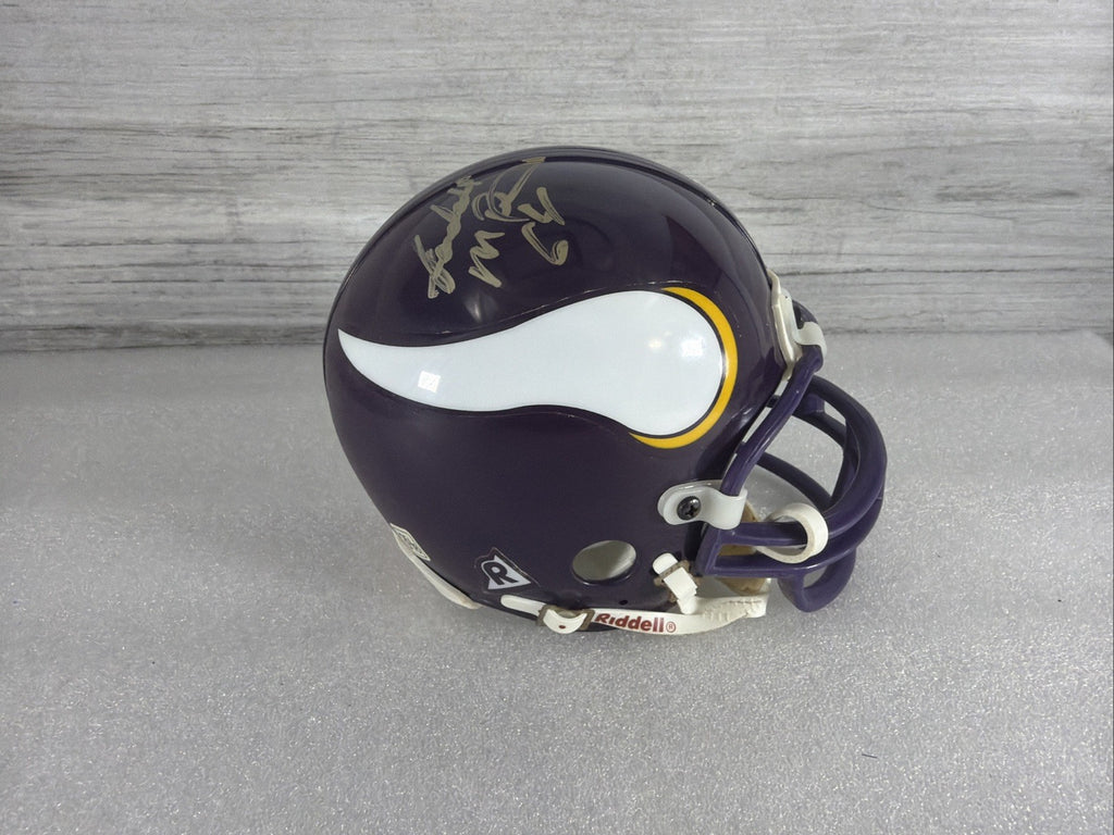RANDEL MCDANIEL Signed MN  Vikings Mini Helmet NO COA PLEASE READ,AUTHENTIC0