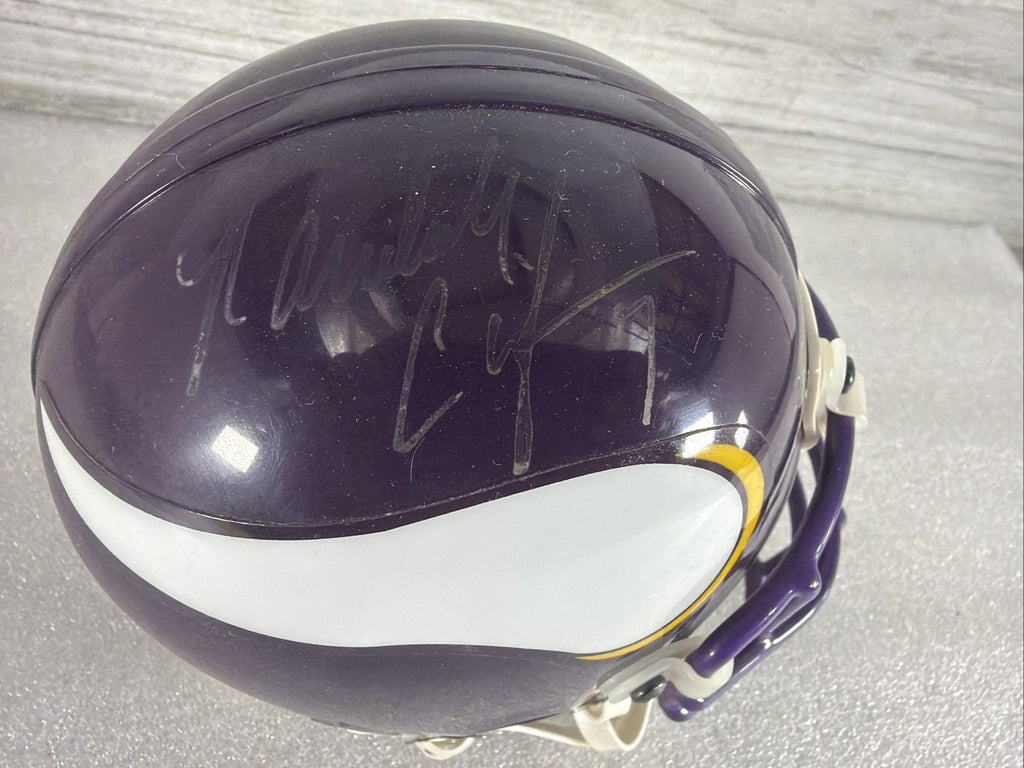 RANDALL CUNNINGHAM Signed MN  Vikings Mini Helmet NO COA PLEASE READ,AUTHENTIC2