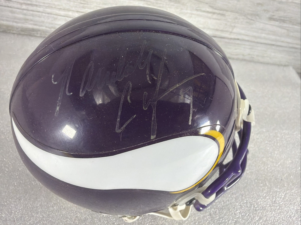 RANDALL CUNNINGHAM Signed MN  Vikings Mini Helmet NO COA PLEASE READ,AUTHENTIC2