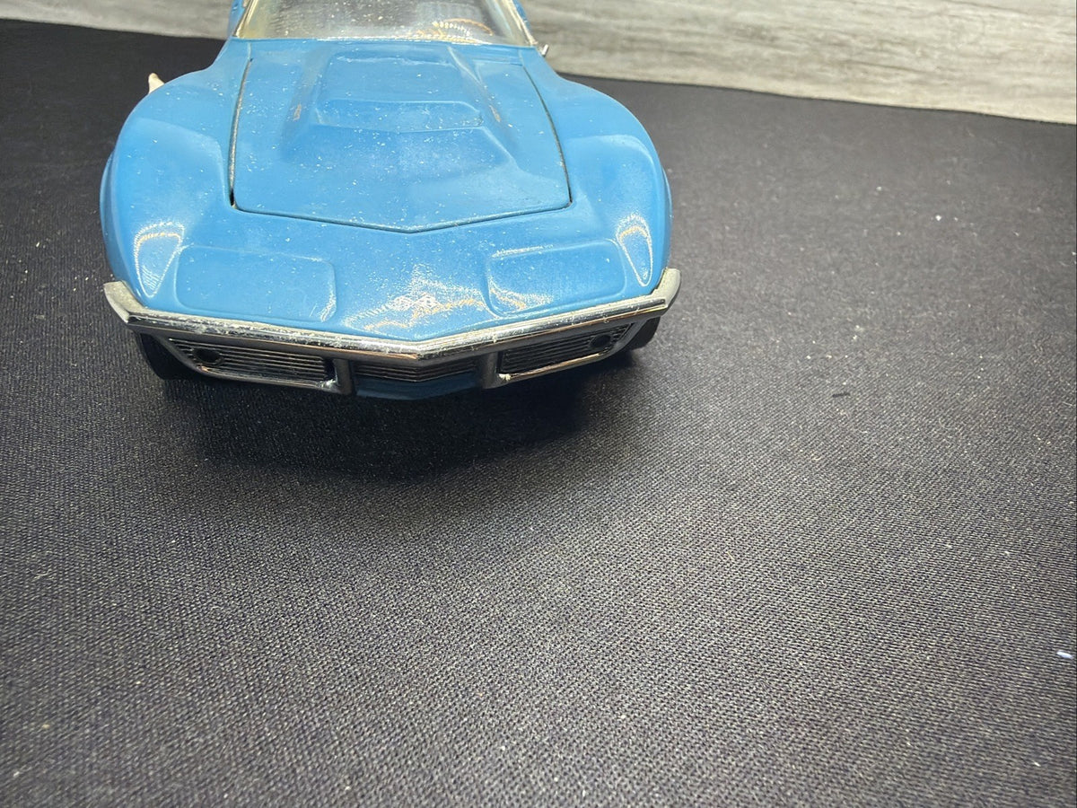 1968 Chevrolet Corvette, Franklin Mint, 1/24 Scale Diecast Model, Blue No Box8