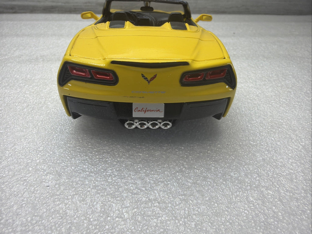 Maisto 2014 Chevrolet Corvette Stingray Yellow 1/24 Scale Diecast Car NoBox Nice11