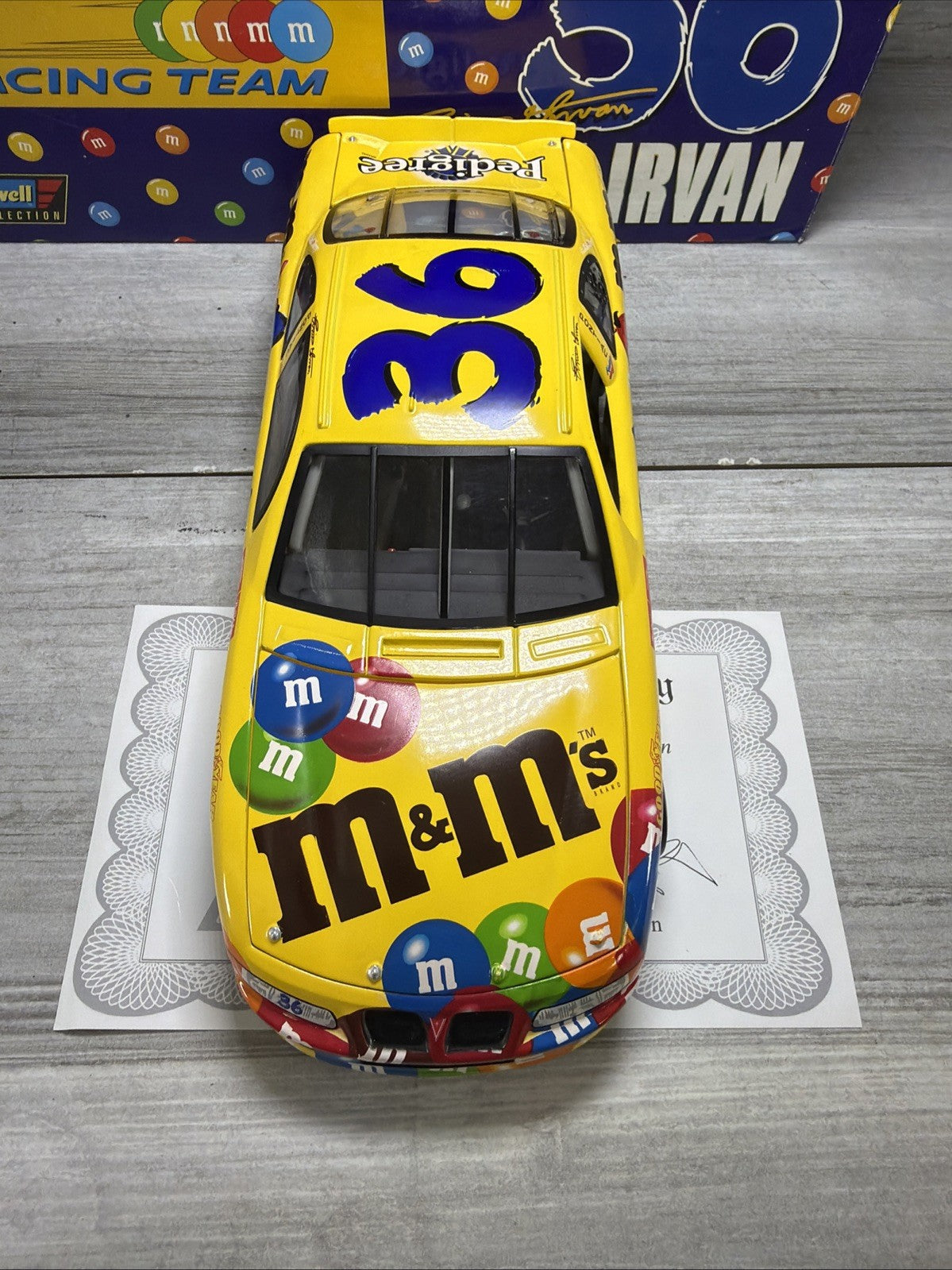1999 Revell Ernie Irvan M&Ms 1/18 Pontiac New  1/2508 With Certificate6
