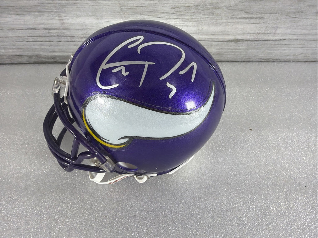 CHRISTIAN PONDER Signed MN  Vikings Mini Helmet NO COA PLEASE READ,AUTHENTIC2