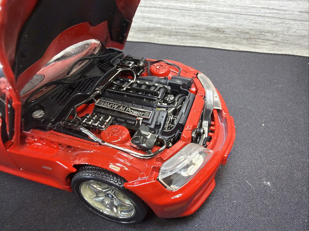 Bburago 1996 BMW M Roadster Convertible Red Scale 1:18 Made Italy No Box Read6