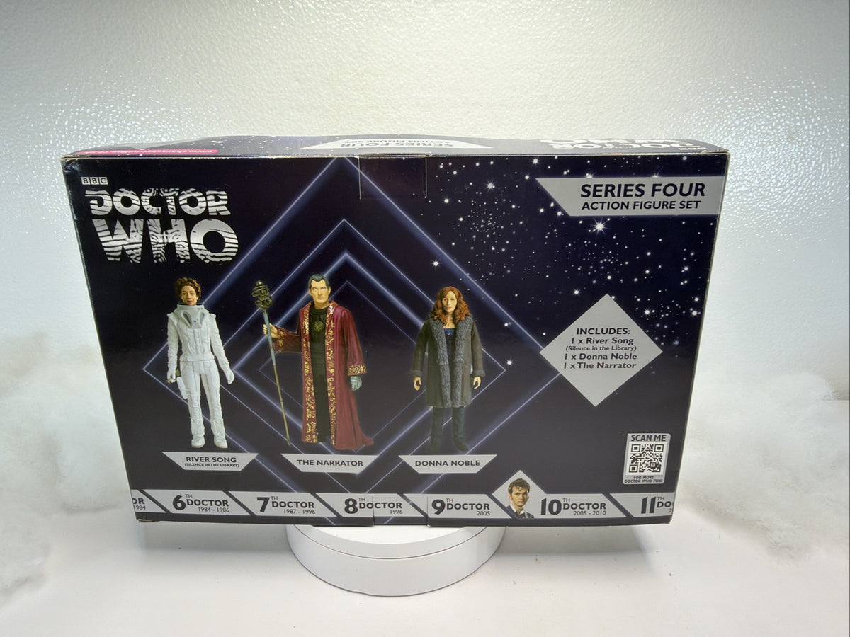 Doctor Who Series Four Action Figure Set: River Song~Narrator~Donna Noble NEW 410