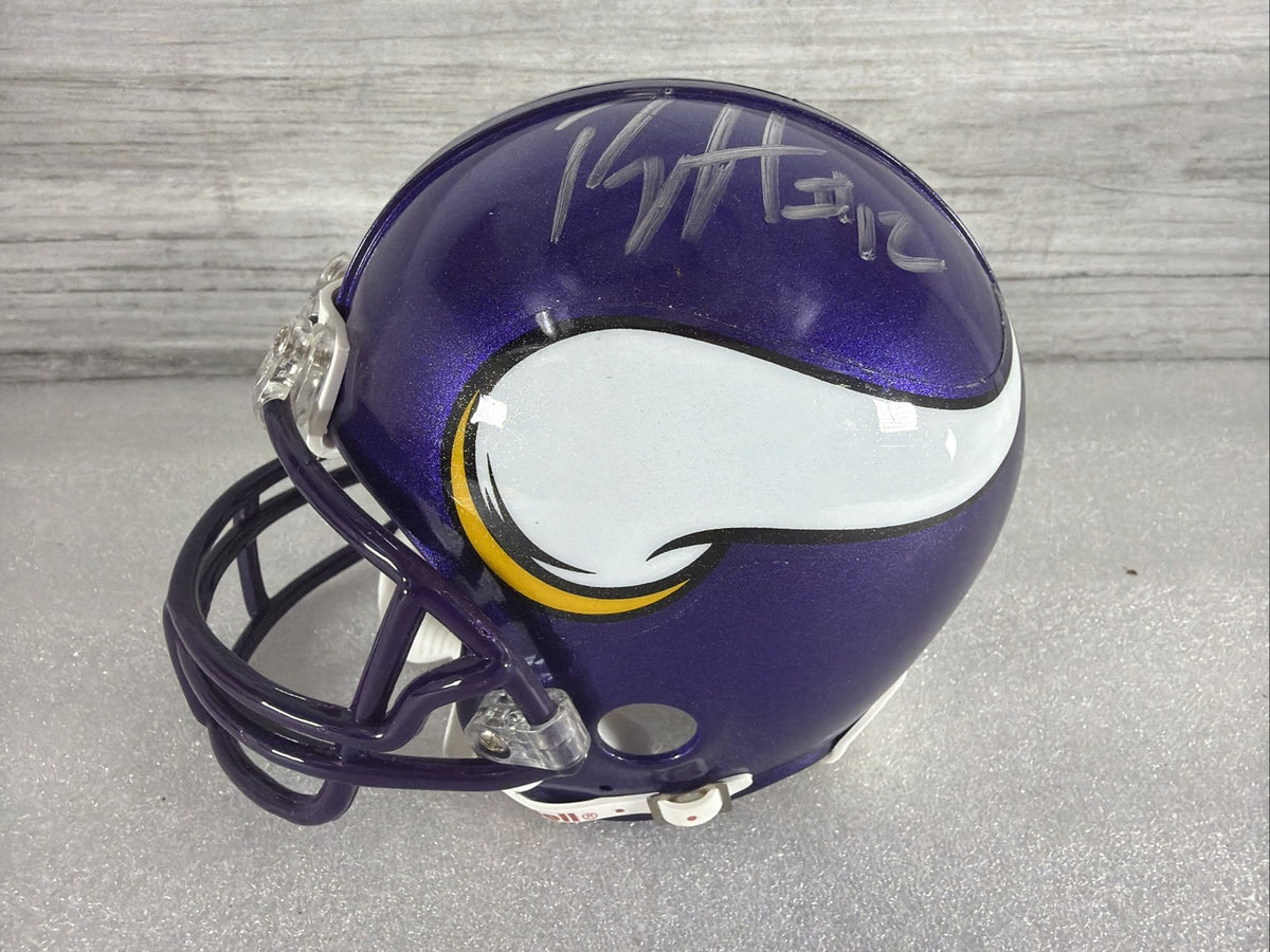PERCY HARVIN Signed Minnesota Vikings Mini Helmet NO COA PLEASE READ,AUTHENTIC3