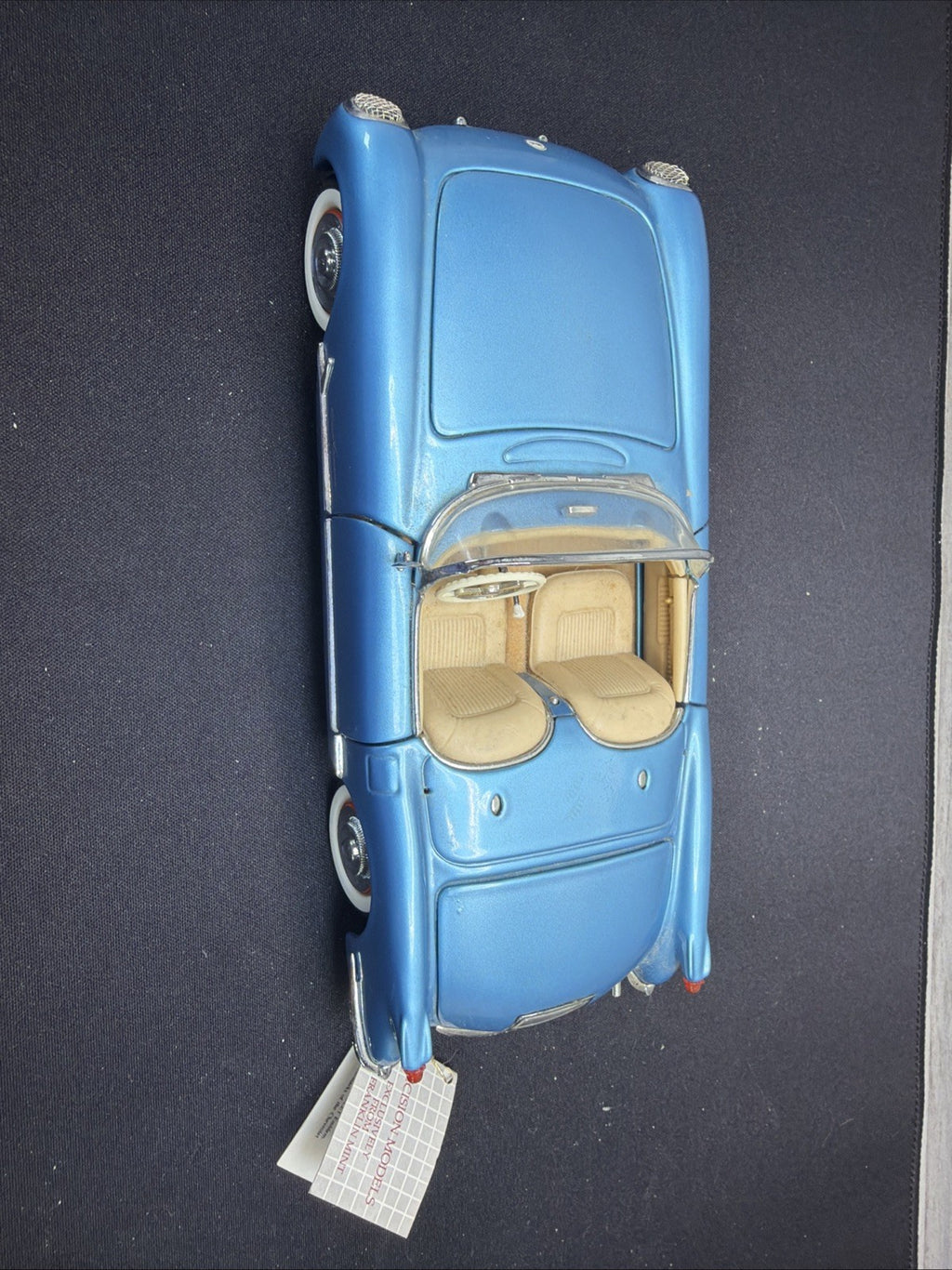 Franklin Mint 1955 Chevrolet Corvette 1:24 Diecast Model Car Blue3