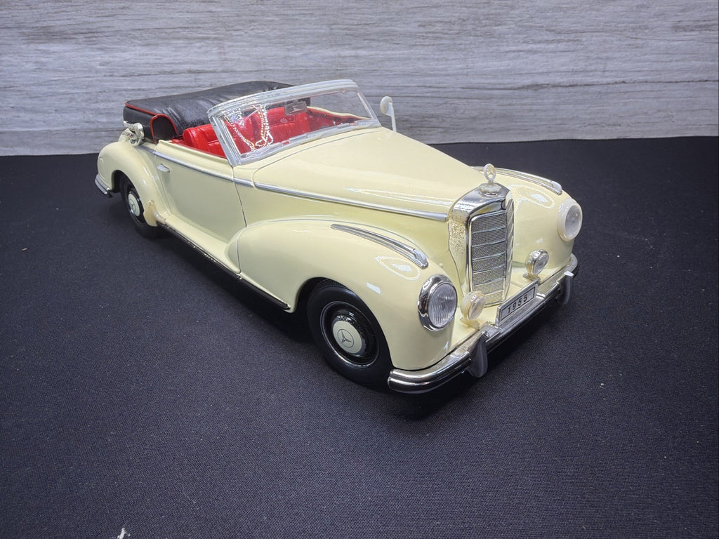 RARE Welly 1955 Black Mercedes-Benz 300s Die-Cast 1:18 Convertible NO BOX3