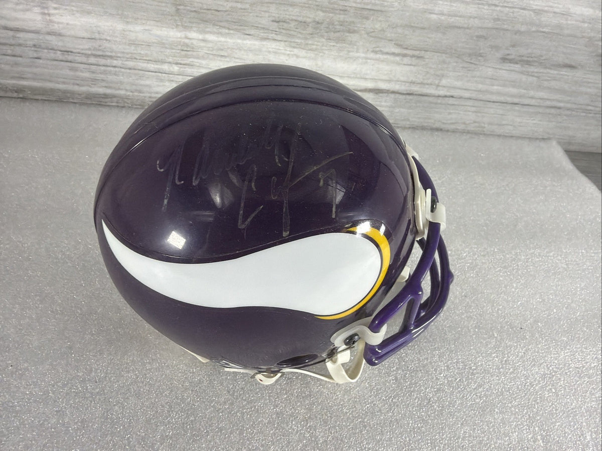 RANDALL CUNNINGHAM Signed MN  Vikings Mini Helmet NO COA PLEASE READ,AUTHENTIC3
