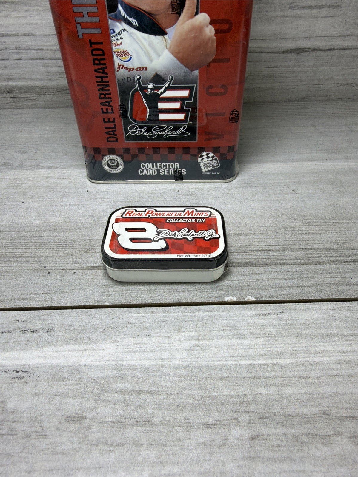 Dale Earnhardt VTG 2004 The Legacy Collector Card Series Tin + Jr  mints Sealed1