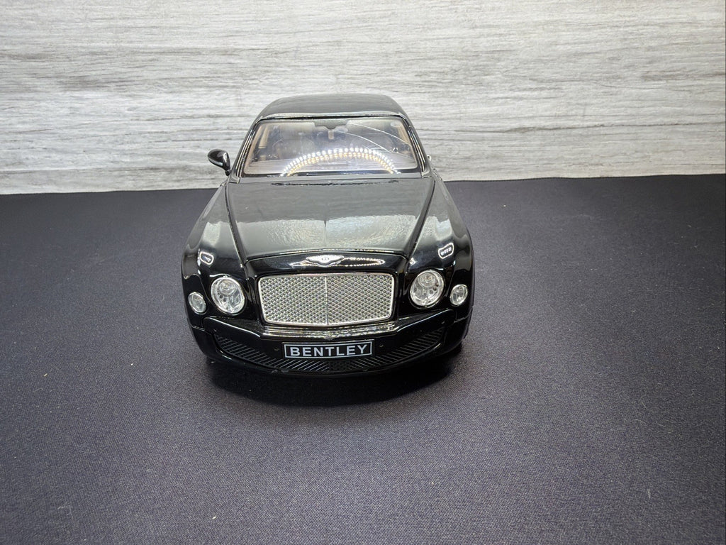 Rare Rastar Bentley Mulsanne 1:18 Diecast Black Model Car No Box Window Damage.3
