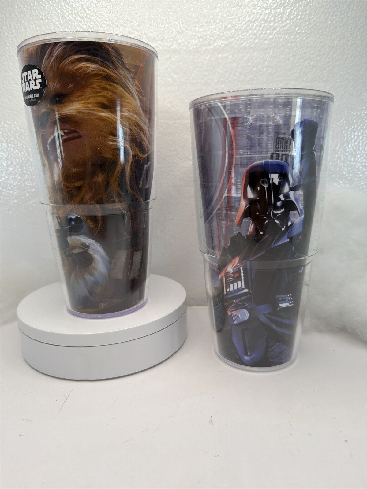 TERVIS TUMBLERS CHEWBACCA & DARTH VADER 24 oz !!SET OF 2!! STAR WARS0