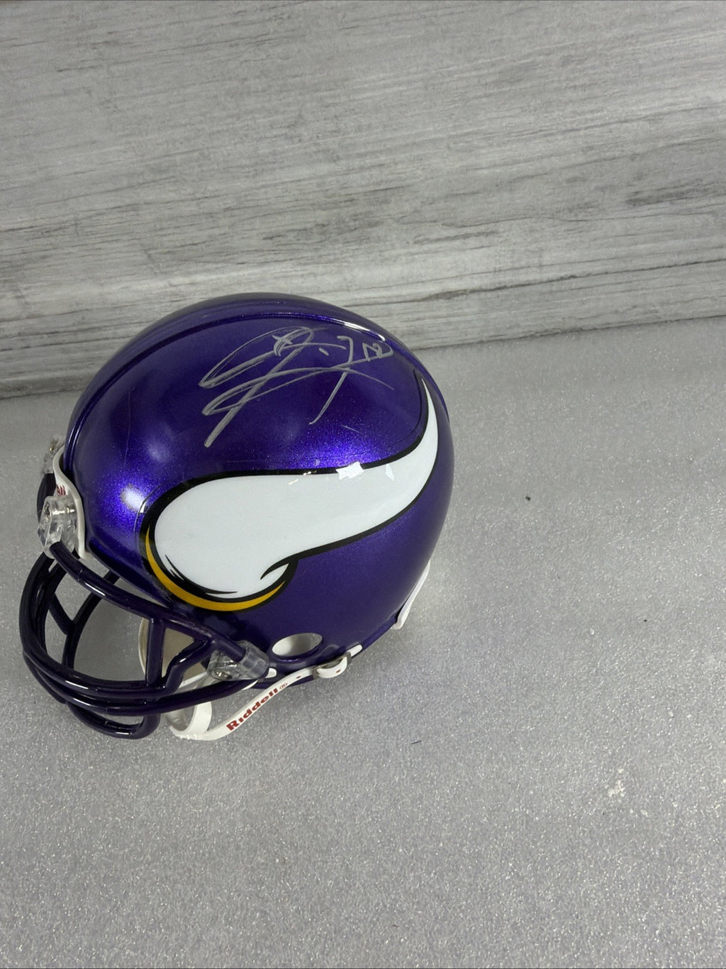 SIGNED MINNESOTA VIKINGS MINI HELMET- NO IDEA WHO-READ, DESCRIPTION!! AUTHENTIC8