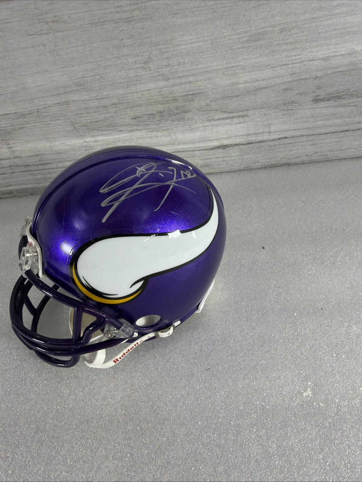 SIGNED MINNESOTA VIKINGS MINI HELMET- NO IDEA WHO-READ, DESCRIPTION!! AUTHENTIC8