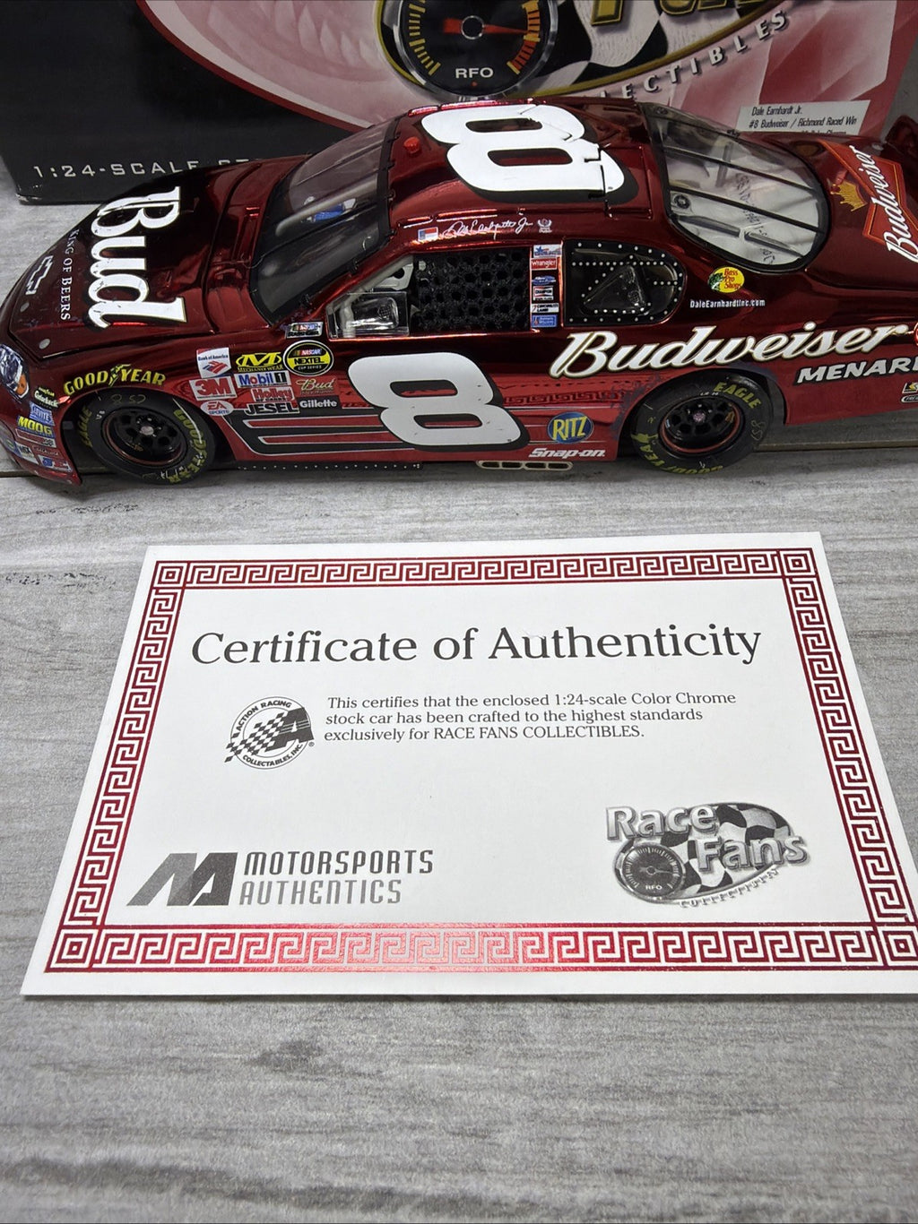Dale Earnhardt Jr #8 Budweiser 2006 Richmond Raced Win Color Chrome 1