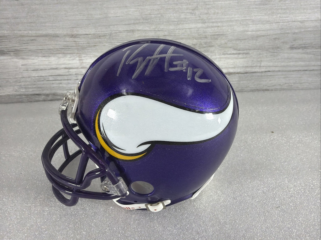 PERCY HARVIN Signed Minnesota Vikings Mini Helmet NO COA PLEASE READ,AUTHENTIC10