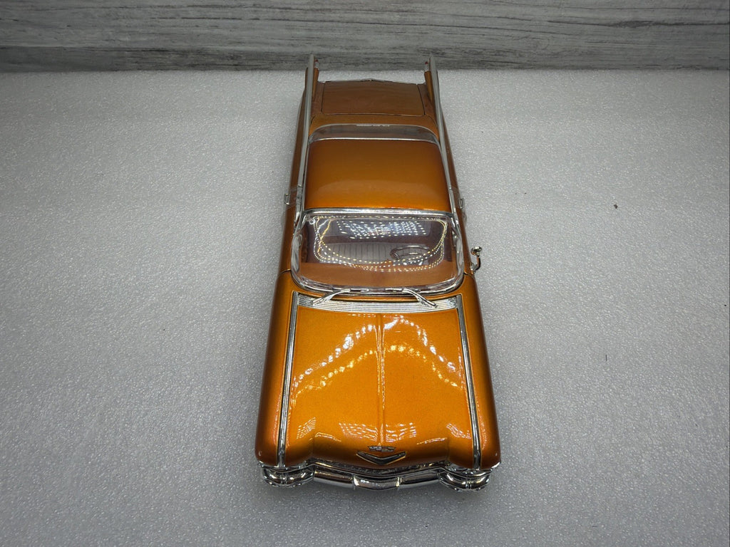 JADA 1/24 DUB CITY RARE ORANGE 1959 CADILLAC COUPE DE VILLE VERY NICE  NO BOX5