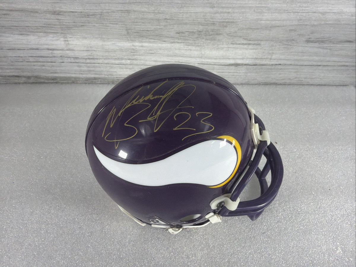 MICHAEL BENNETT  Signed MN  Vikings Mini Helmet NO COA PLEASE READ,AUTHENTIC1