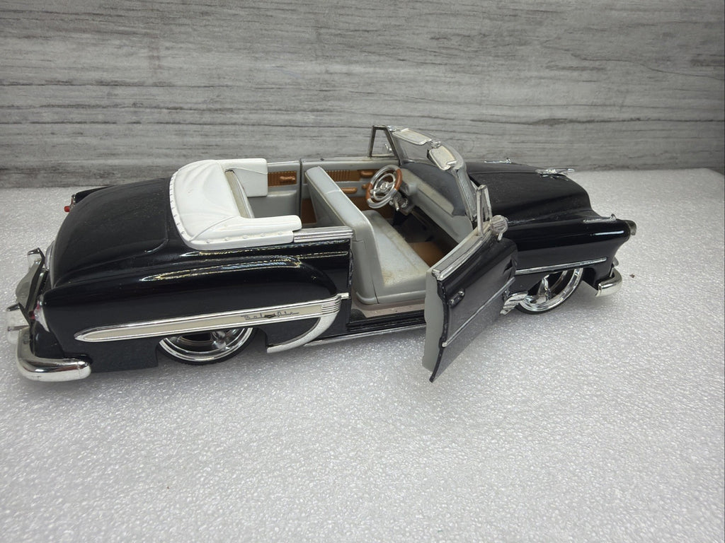 Jada Toys Dub Street Low 1:24 Scale BLACK 1953 Chevy Bel Air Convertible  NO BOX3