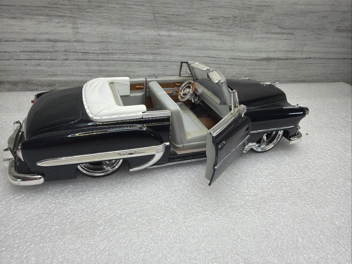 Jada Toys Dub Street Low 1:24 Scale BLACK 1953 Chevy Bel Air Convertible  NO BOX3