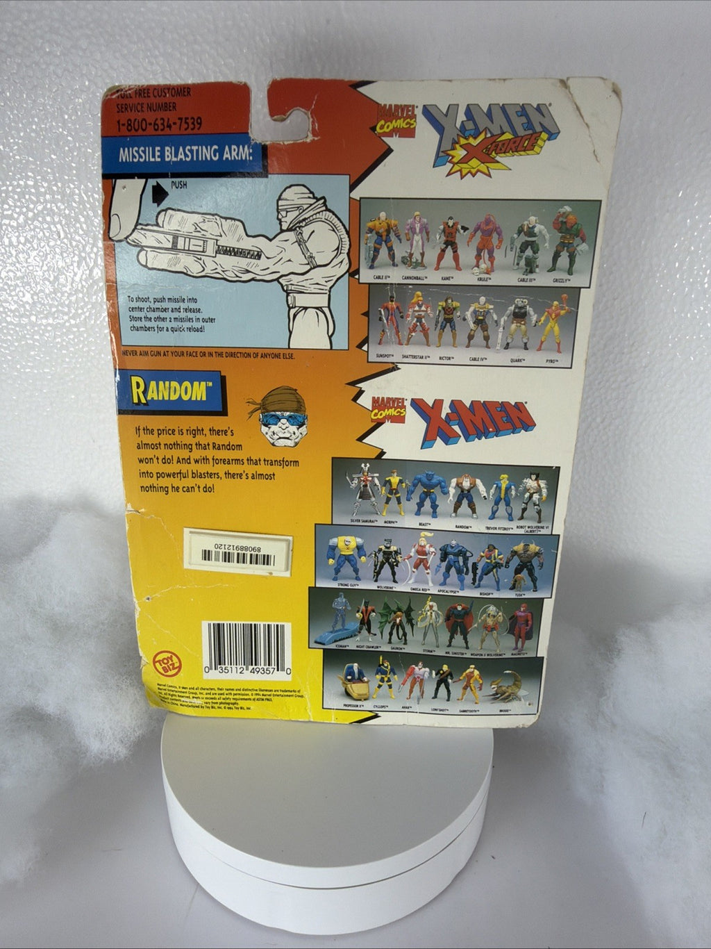 Random W/Missile Blasting Arm The Uncanny X Men 1994 Toy Biz New Damaged Box7