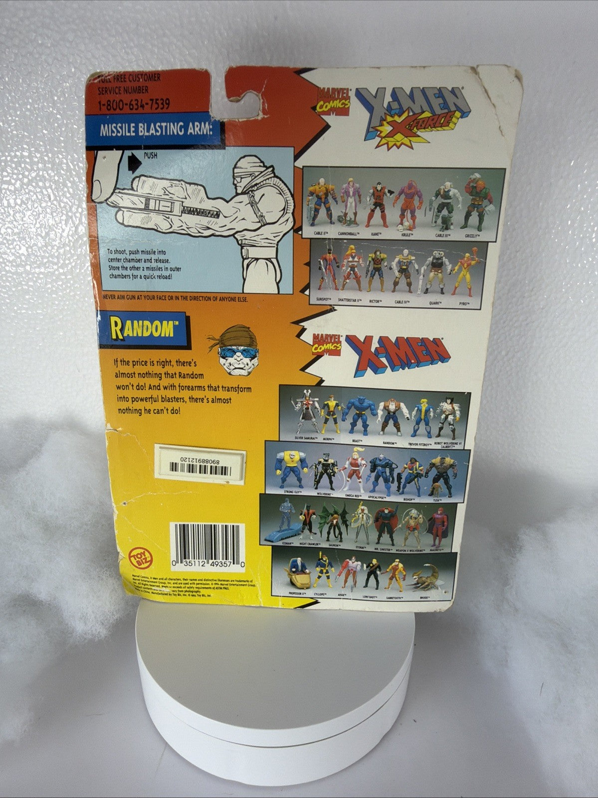 Random W/Missile Blasting Arm The Uncanny X Men 1994 Toy Biz New Damaged Box7