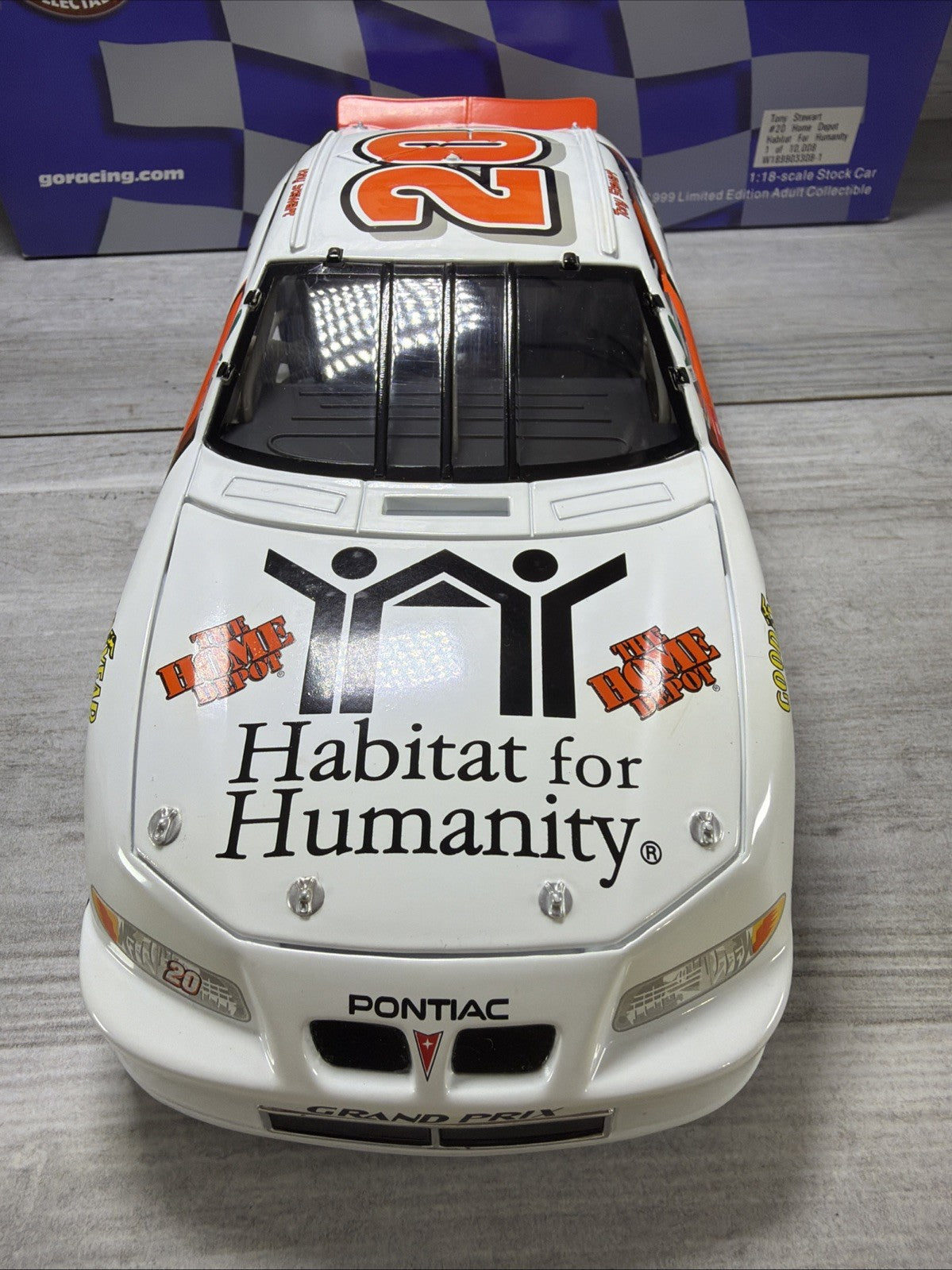 Action 1999 Habitat for Humanity , Home Depot 1:18 Pontiac #20 Tony Stewart  New4