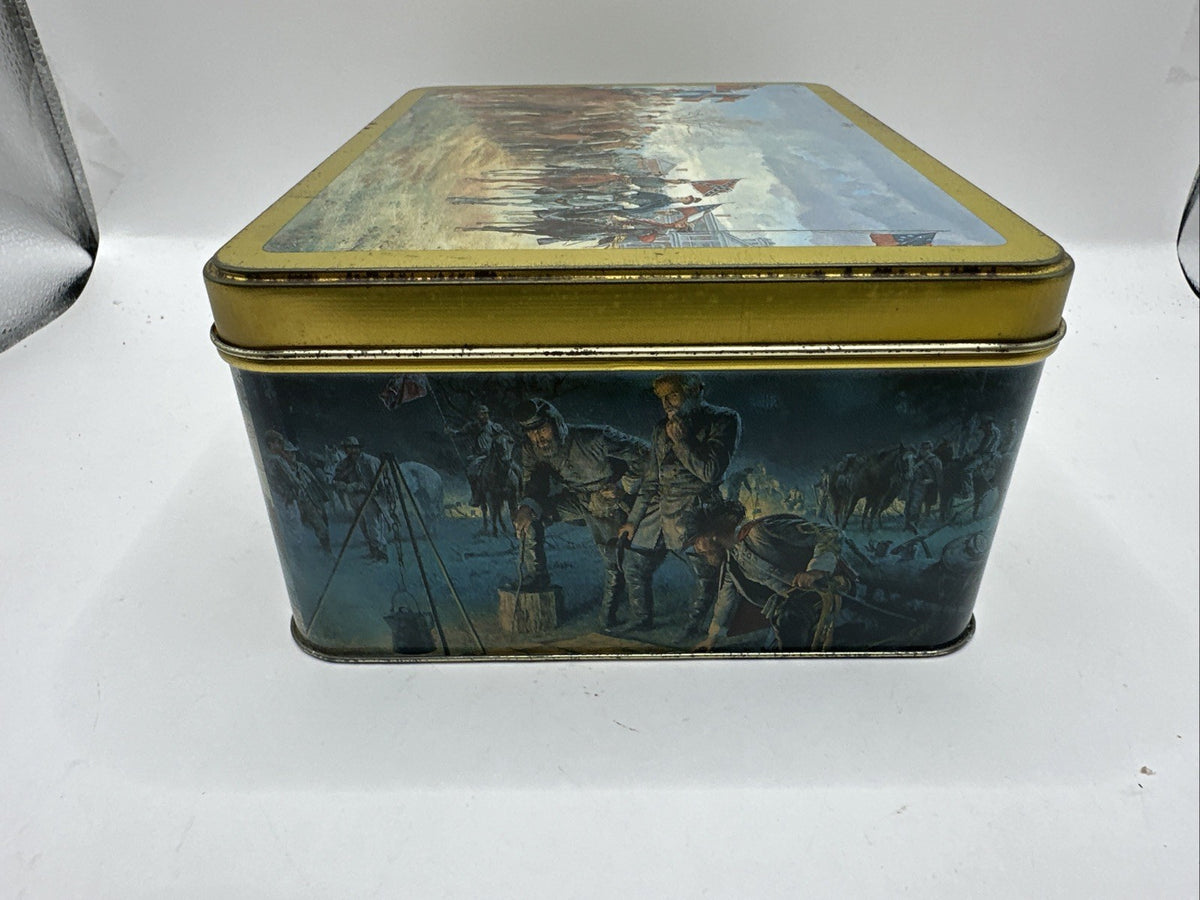 Mort Kunstler Ltd Edition Civil War Collectible Metal Box With 15 Cards  6x8x34